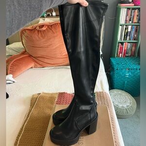 Steve Madden “Kascade” Thigh High Platform Boots